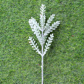 【 】花卉雪花草绢花花卉草手感彼岸花头软胶多塑料PU肉叶9