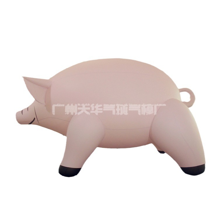 Pvc publicidad simulación de aire cerrado cerdo flotador de aire actividad de apertura de despegue de dibujos animados modelo inflable fabricante