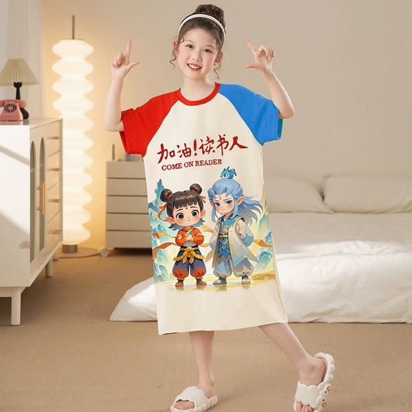 QD-21286【Short-sleeved skirt】