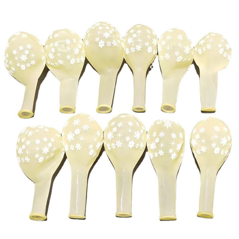 Impresión de bola transparente transfronteriza copo de nieve estrella ondulada punto de diseño de boda fiesta de cumpleaños artículos de decoración globos