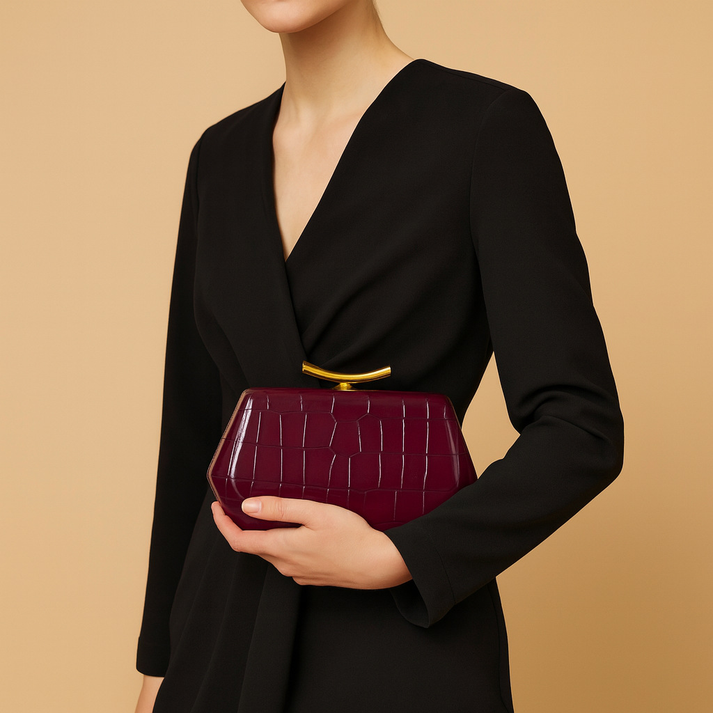 Sac bandoulière léger et luxueux pour femme, en PU gaufré crocodile, pochette élégante pour les soirées et le quotidien, sac tendance pour les mariages et les soirées._voghion.com