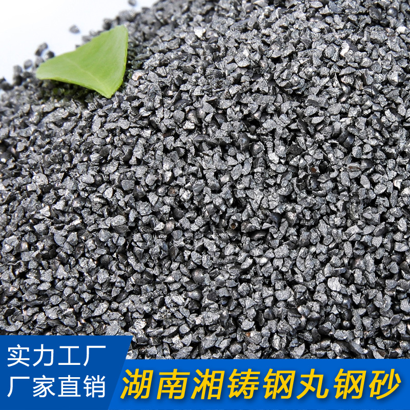 G16棱角钢砂  合金铸钢丸 抛喷金属磨料 除锈铁砂 湖南厂家