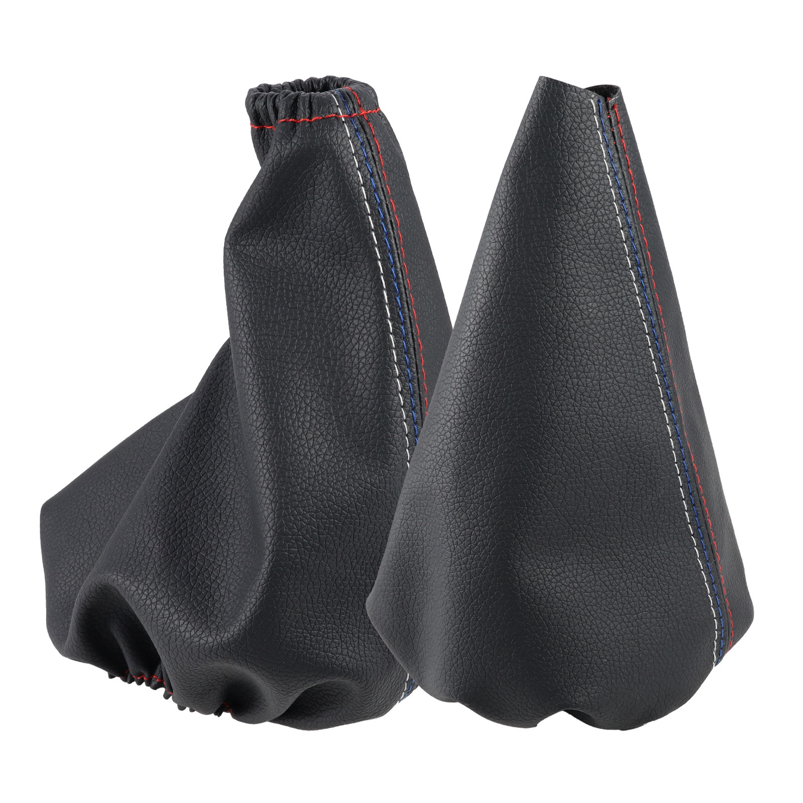Suitable for Bmw Three-Line Car Gear Shift Handle Cover, Handbrake Cover Accessories, High-Quality Leather Gear Shift Dust Cover