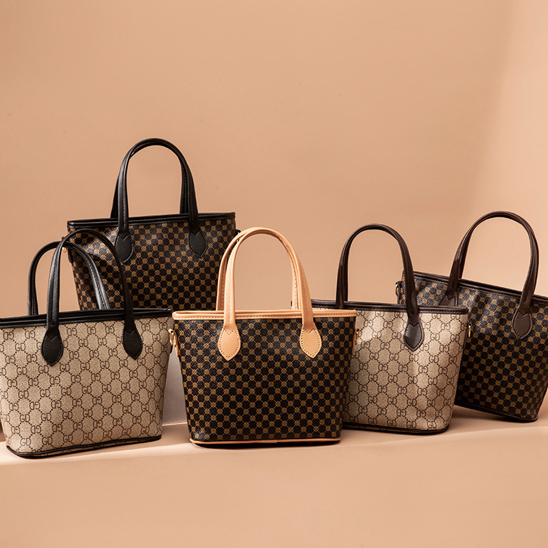 Bolso de mujer de comercio exterior 2023 nuevo bolso de impresión retro europeo y americano flor de hombro bolso de mujer en vivo explosión