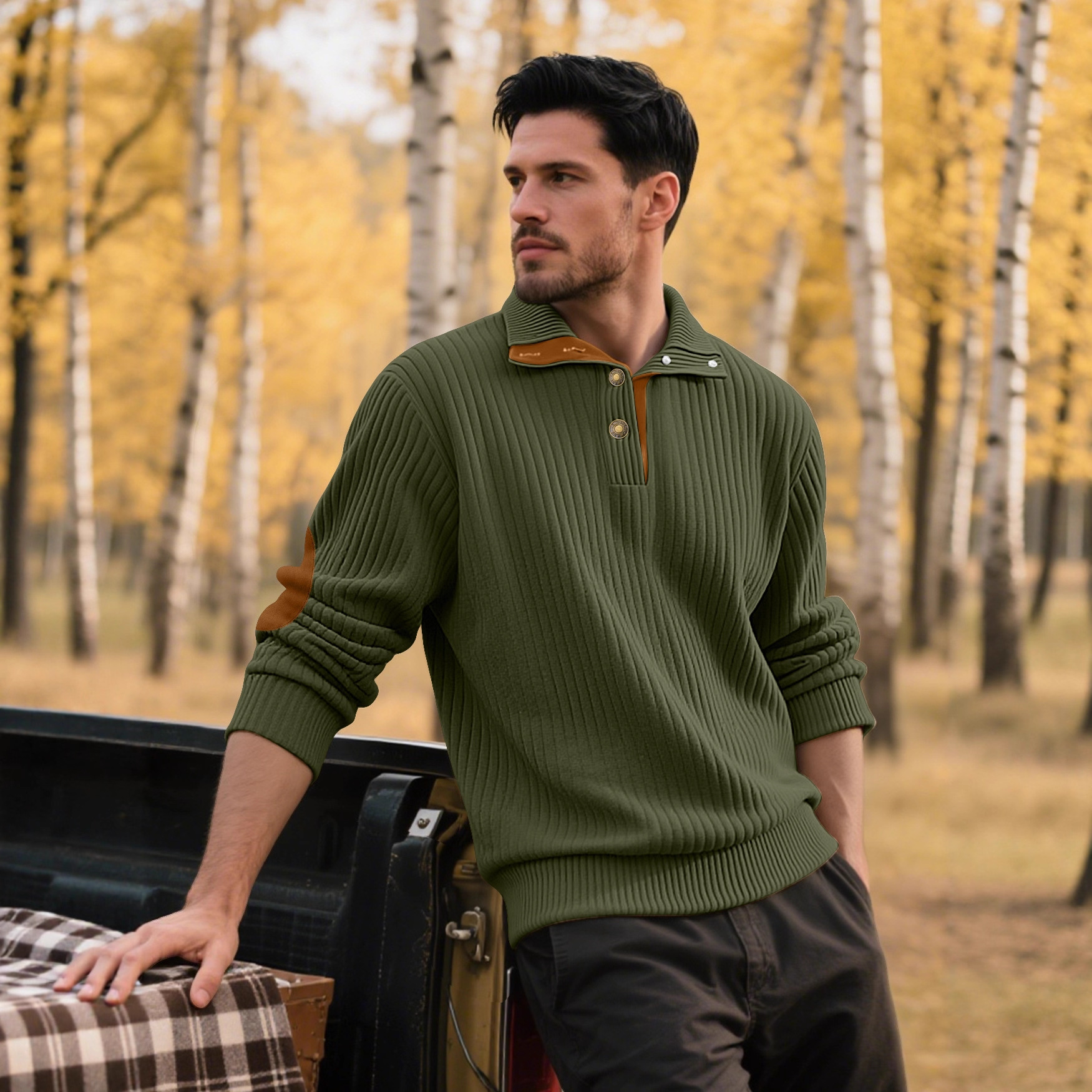 Nuevo Europa y los Estados Unidos transfronterizos primavera y otoño chaqueta de hombre de alta calidad chaqueta casual de moda camiseta de manga larga chaqueta caliente