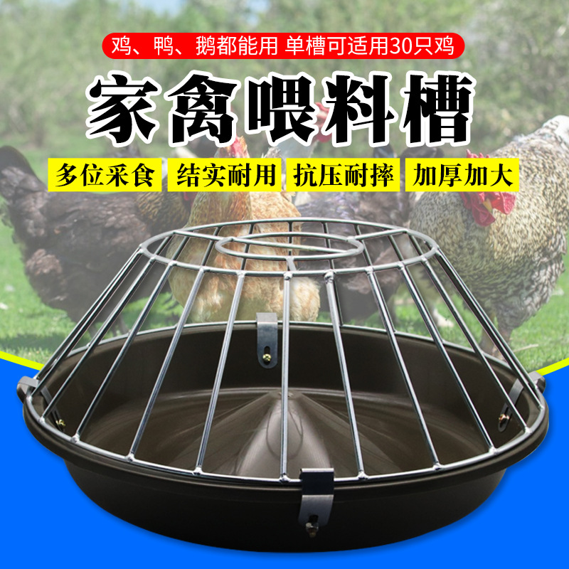Alimentador de pollo comedero de aves de corral comedero de pollo engrosada Cuenca del tendón de la carne de res pollo pato ganso paloma comedero tendón de la carne de pollo comedero