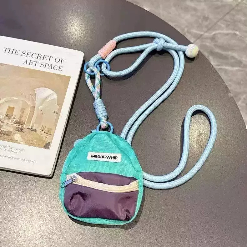 Correa Cruzada con Monedero para Celular de Poliéster, Decorativo, Anti-pérdida y Desmontable para Al Aire Libre