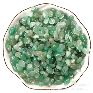Wholesale Green Dongling Small Particle Gravel Aromatherapy Stone Enlargement Stone Degaussing Purification Stone Crystal Gravel Fish Tank Decoration