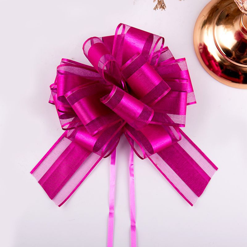 Transfronterizo 2023 nuevo 50 grande bola cepillado flor Navidad vacaciones regalo flores cesta embalaje tire flor cinta