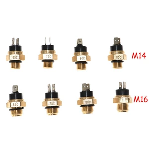 M14/M16 motosiklet su soyutmalı mühərrik radiatoru 65/75/80/85 dərəcə temperatur sensoru