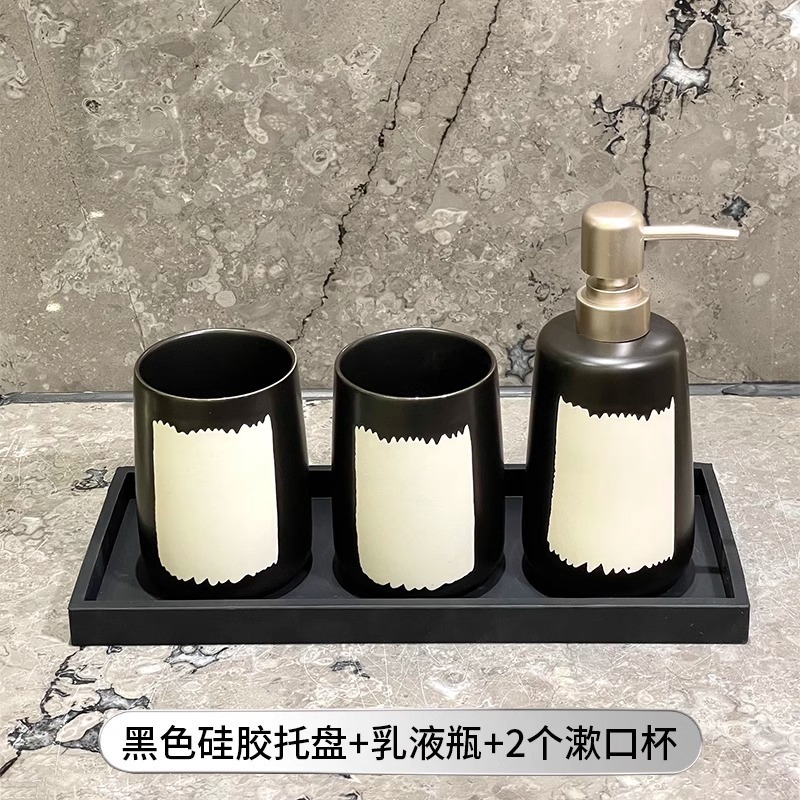 高級マウスウォッシュカップ、軽くて高級感のある歯磨きカップ、家庭用歯ブラシカップ、歯ブラシカップ、高級歯ブラシ収納ラックセット|undefined