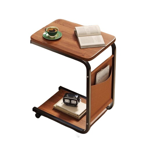 ✅Movable Small Coffee Table Bedside Table Living Room Home Use Simple Small Table Sofa Bed Side Table Shelf Corner Stand
