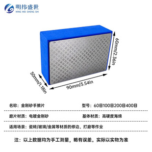 Reticulated Tile Edge-trimmer Emery Hand Wipe Marble Polishing Stone Glass Rock Slab Household Grinding Tool