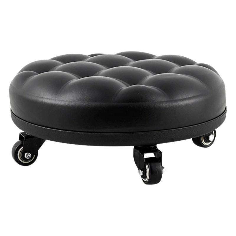 Шкив низкий табурет с колесами маленький табурет бытовой универсальный колесо красота шов табурет детский малыш мягкий табурет интернет знаменитости Мобильная маленькая скамейка