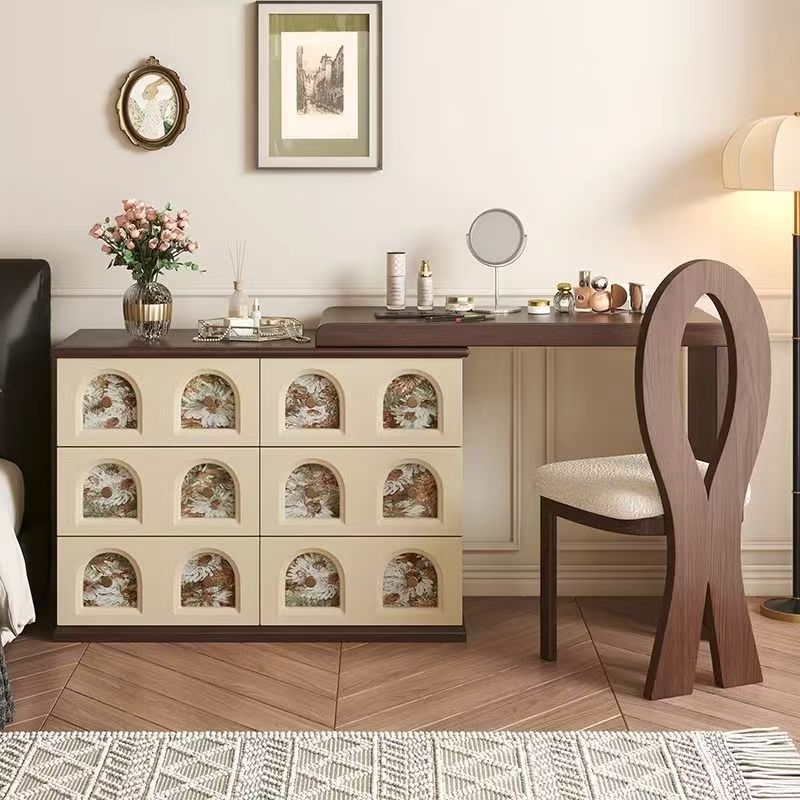 American Mid-Century Style Chinese Style Dressing Table Home Bedroom Dressing Table Bedside Dressing Table Style High-End Dressing Table