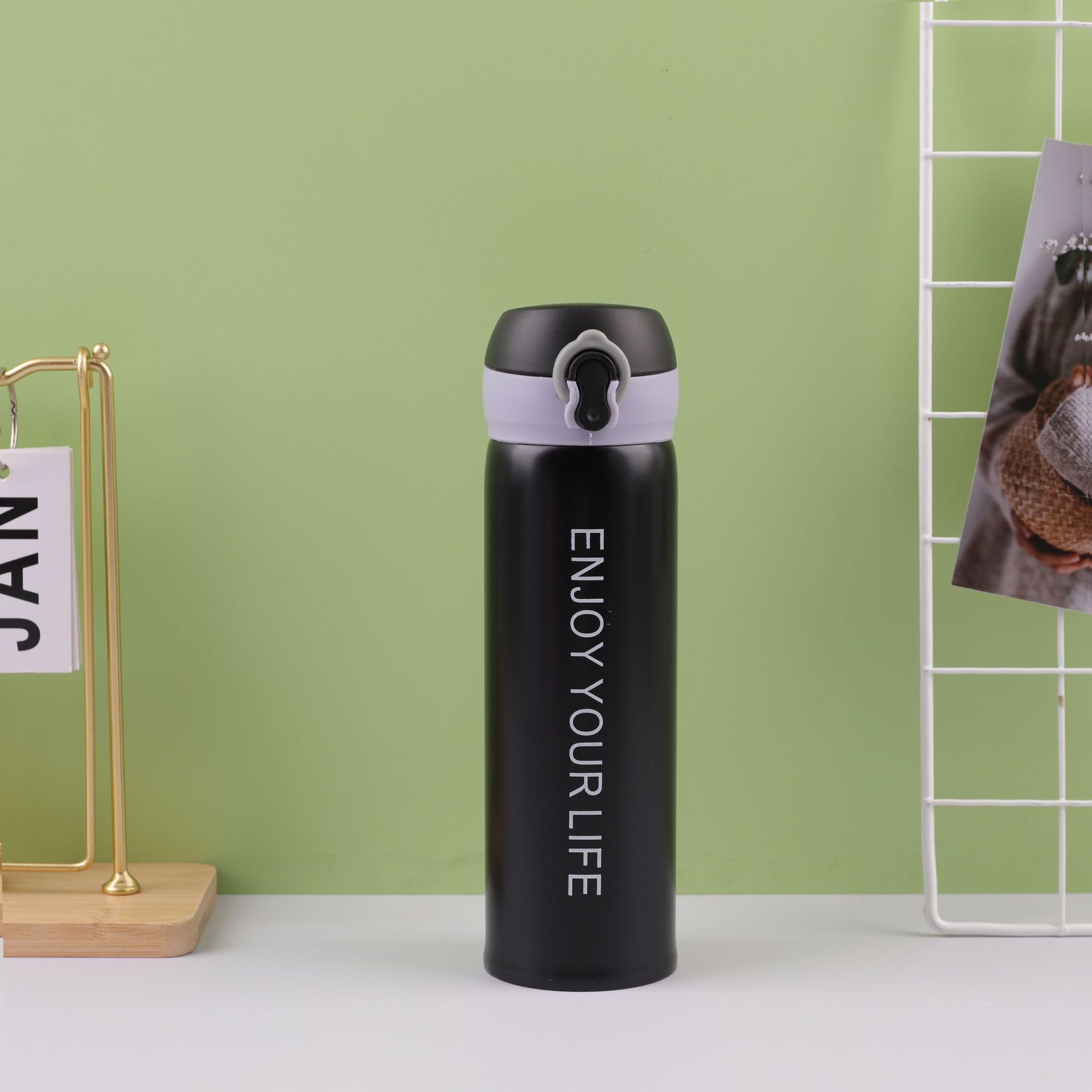 Sudeste asiático transfronterizo nuevo acero inoxidable taza de rebote taza de vacío hogar creativo regalo taza pareja moda taza de agua