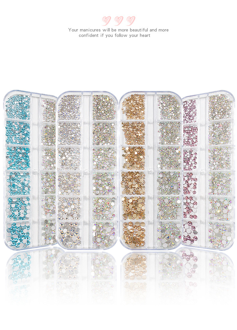 42g Weight Shiny Star Arylic Glass Nail Decoration Accessories 1 Piece
