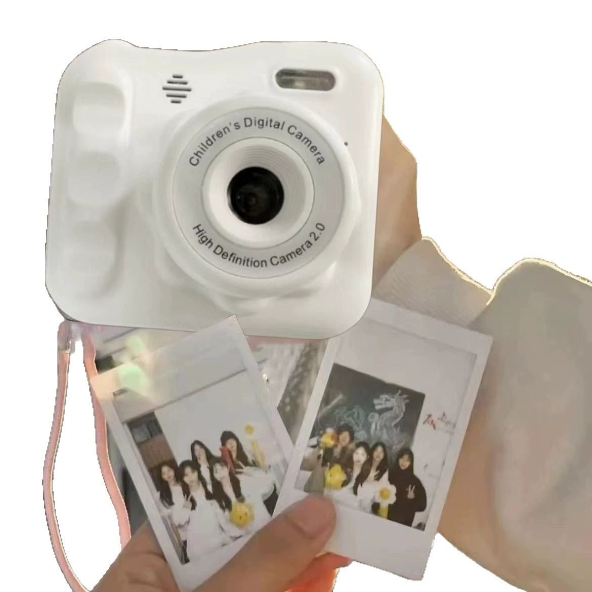 Детская камера в стиле instant (Polaroid), 6400W фронт/тыл, розовая/белая/голубая, 64–256 ГБ