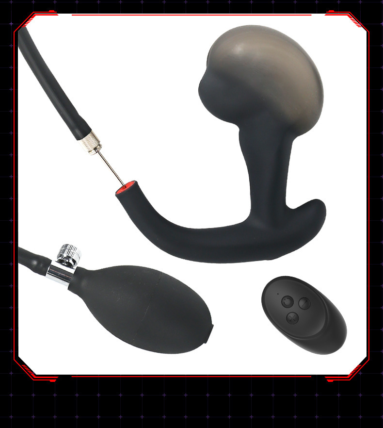 Remote-Control Vibrating Inflatable Prostate Massager with Silicone Anal Beads — detail image 26