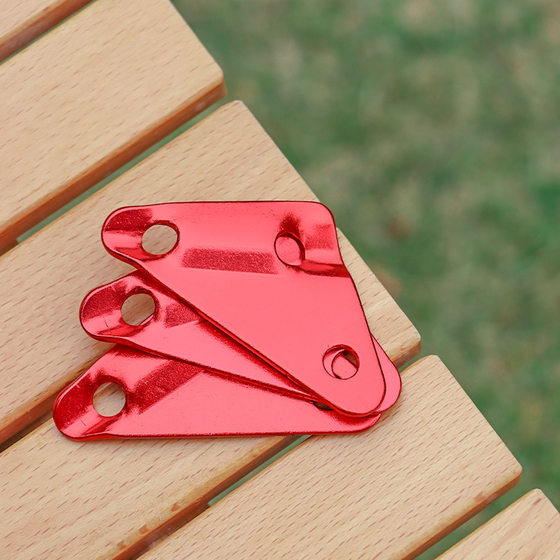 Large Outdoor Aluminum Alloy Triangle Buckle Tent Canopy Windproof Rope Anti-sliding Piece Pull Rope Buckle Triangle Adjusting Buckle