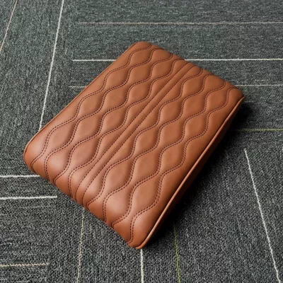 Armrest box pad, Box Pad, Water Ripple Nappa - wavy-cayenne-small-size-33175