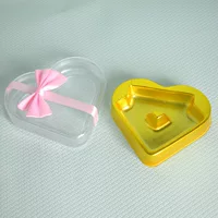 6-шт оптом Dove Love Box прозрачная пластиковая коробка для конфет в форме сердца, День Святого Валентина, шоколадная Подарочная коробка, упаковка