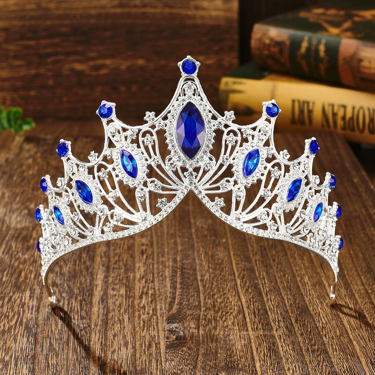 Cross-Border Bride Headpiece European And American Style Baroque Luxurious Alloy Crown Party Princess Dress Accessory_voghion.com