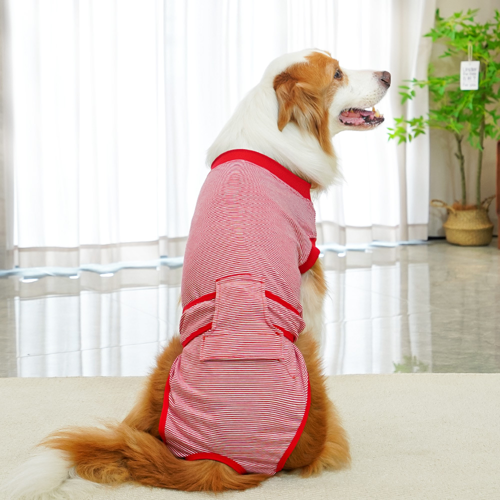 Transfronterizos ropa de esterilización de perros medianos y grandes, pantalones fisiológicos, ropa para perros después de la cirugía, suministros de ropa para perros, que el panda, el gato, el cabello dorado, Kirki image 3