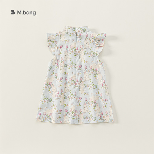 INSbobo Chinese style girls' dress summer Alice cheongsam dress children's dress DXQ7296