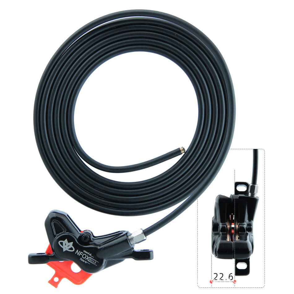 NFOX patineta eléctrica 4 freno hidráulico de disco de pistón 140 apagado 160 freno de disco de aceite simétrico delantero y trasero