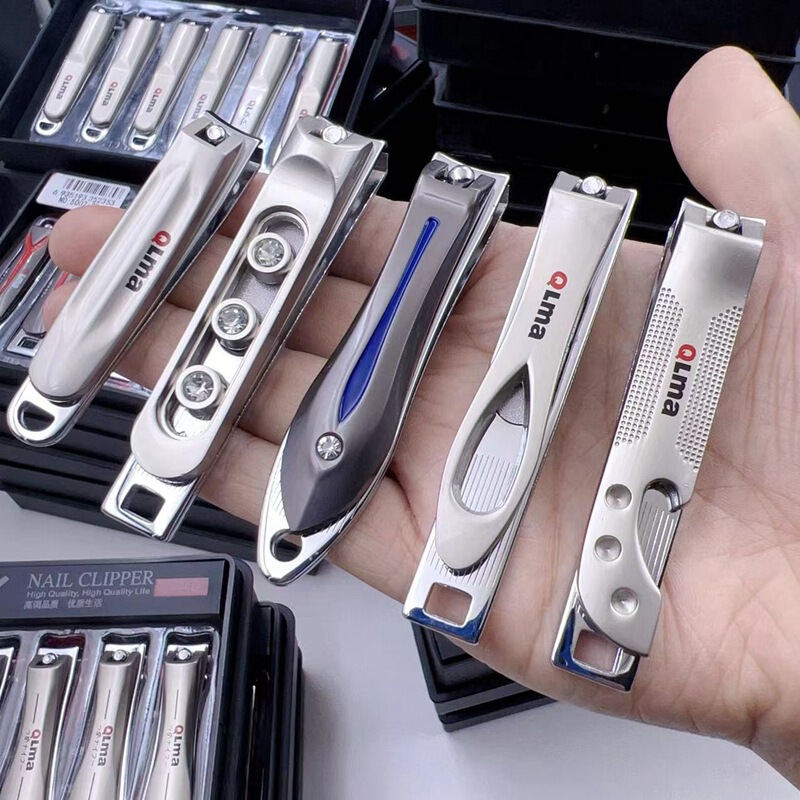 New Qianlima large flat top boutique nail clippers nail salon nail trimmer portable nail clippers with bottle opener