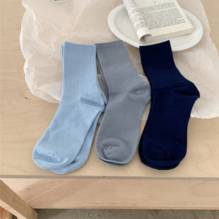Candy-Colored Long Tube Socks for Women to Wear with Shark Pants, Dance Long Socks, Colorful Matching Sports Fitness Mid-Tube Socks