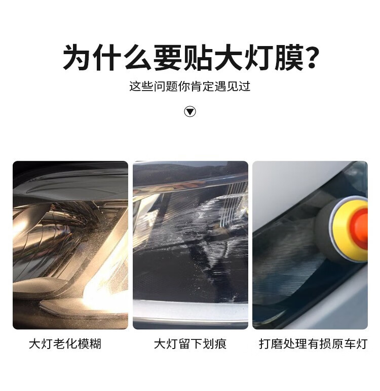 Suitable for ideal ONE blackened lamp film TPU car headlight tail lamp daytime light control color change film car film L7/L