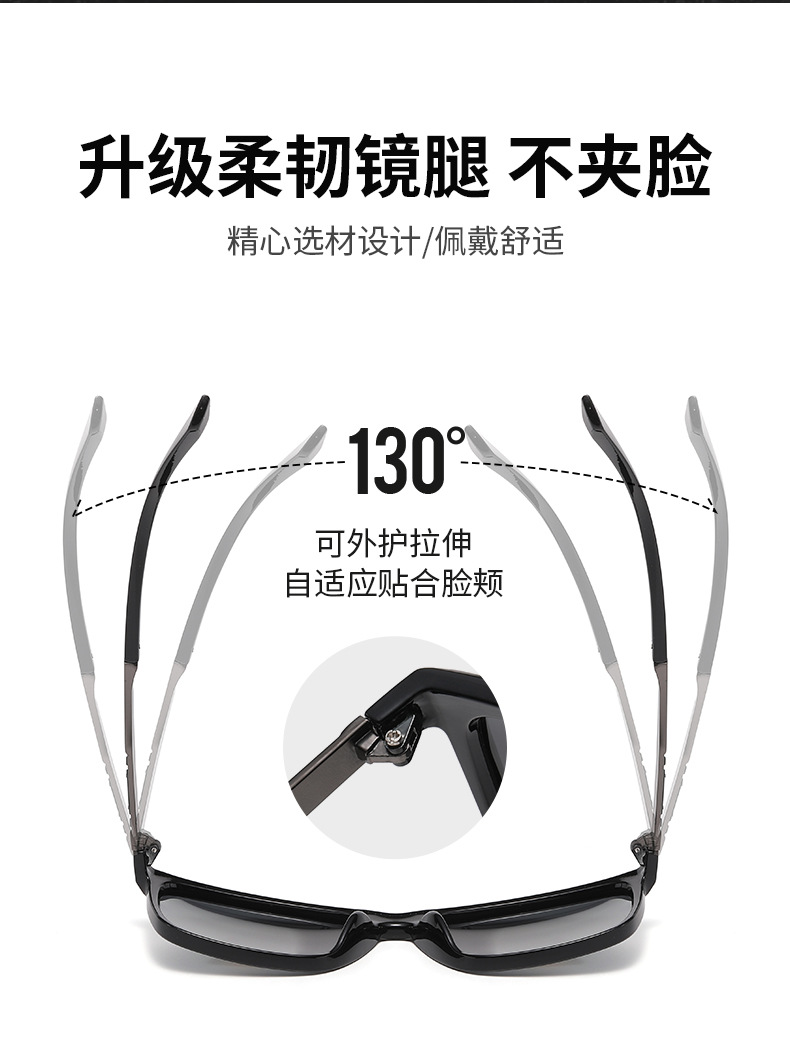 Men's Polarized Sunglasses for Driving and Fishing, UV Protection, Anti-Glare Outdoor Eyewear with High-Definition Lens