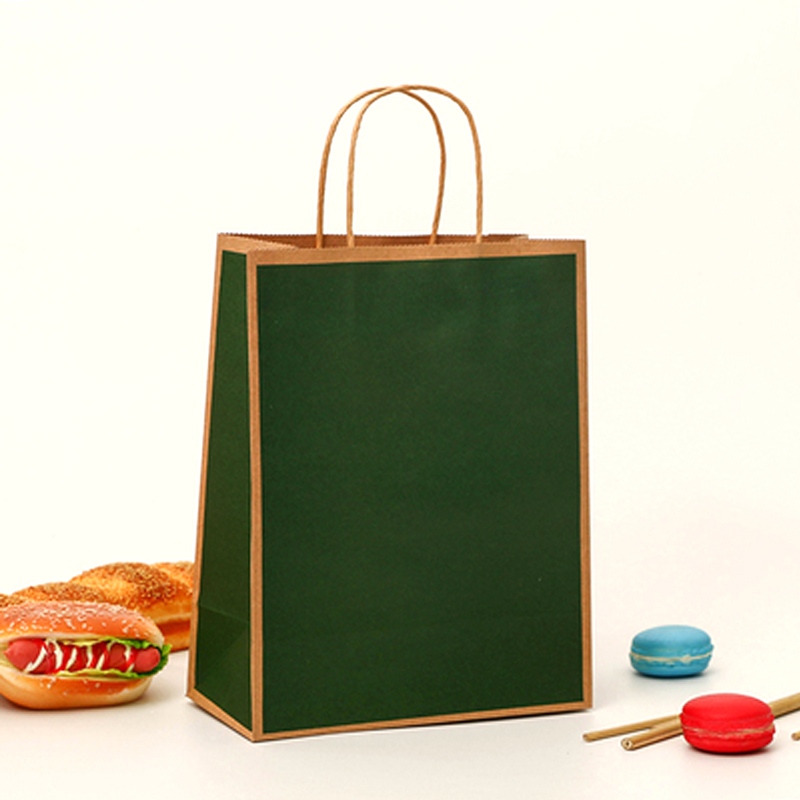 Bolsas de papel kraft bolsas de mano personalizadas ropa horneado para llevar bolsas de té de leche bolsas de compras regalos bolsas de regalo personalizadas