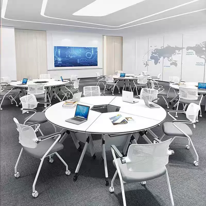 长条桌折叠培训桌子学校教室桌椅组合多功能折叠会议桌可移动拼接