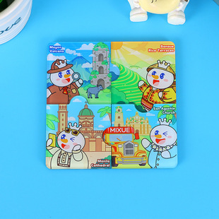 Acrylic Refrigerator Magnet Customized Personalized Puzzle Magnet Cute Cartoon Soft Magnetic Home Office Personalized Creative Gift