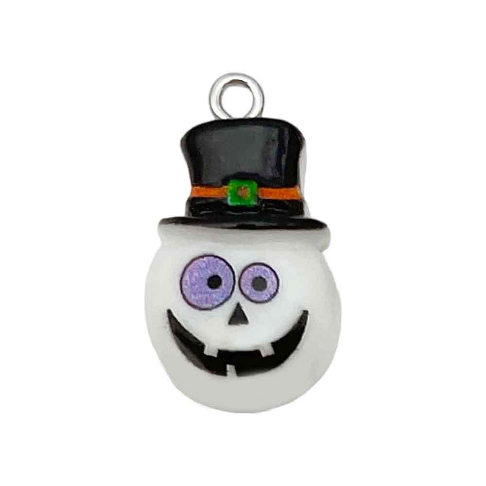 Nuevos accesorios de resina calabaza Halloween esqueleto fantasma fiesta DIY joyería pequeña decoración colgante