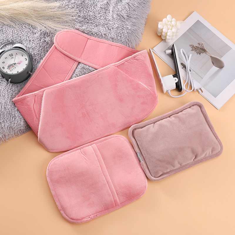 Sac à eau chaude électrique chauffe-mains sac à eau chaude bébé chaud rechargeable antidéflagrant chauffage trois pièces sac de taille en peluche_voghion.com