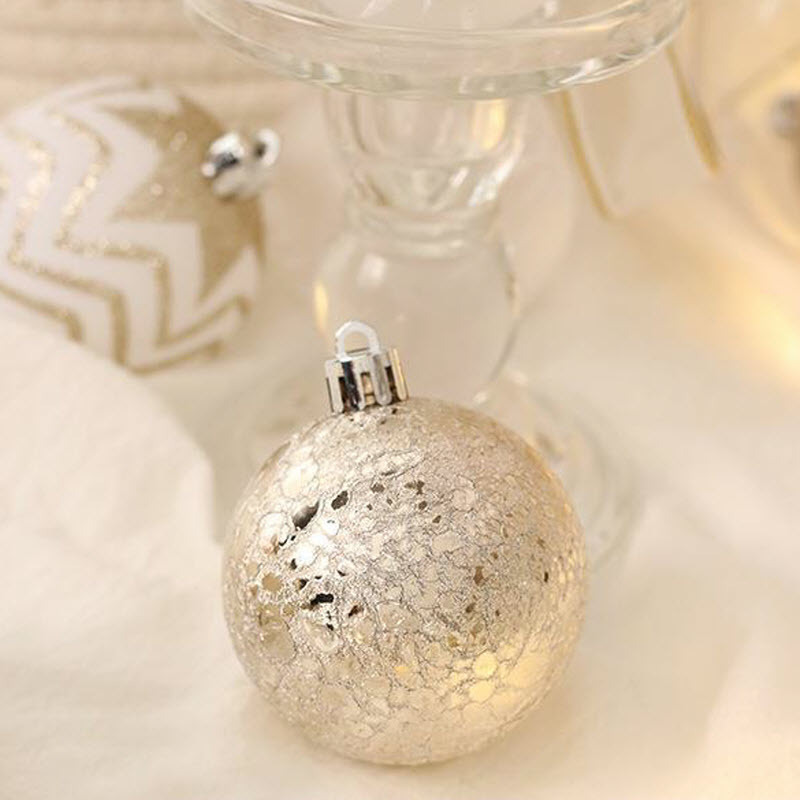 Navidad transfronteriza 6cm16 caja de regalos de color champagne bola de Navidad plástica galvanizada árbol de Navidad bola de decoración para el hogar