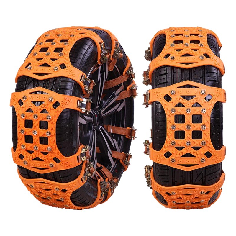 En stock al por mayor cadena antideslizante coche SUV van universal tipo tendón de carne coche nieve neumático cadena