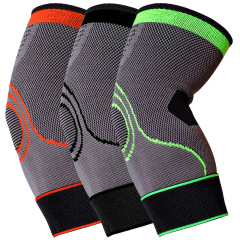 Cross-border sports elbow pads Amazon cycling nylon elbow pads men's knitted compression straps fitness basketball elbow pads