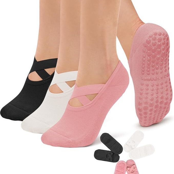 Customized Product Procurement Based on Your Drawings: Lifestyle Pack, Pilates Socks, Yoga Socks, and Non-Slip Exercise Grips for Women