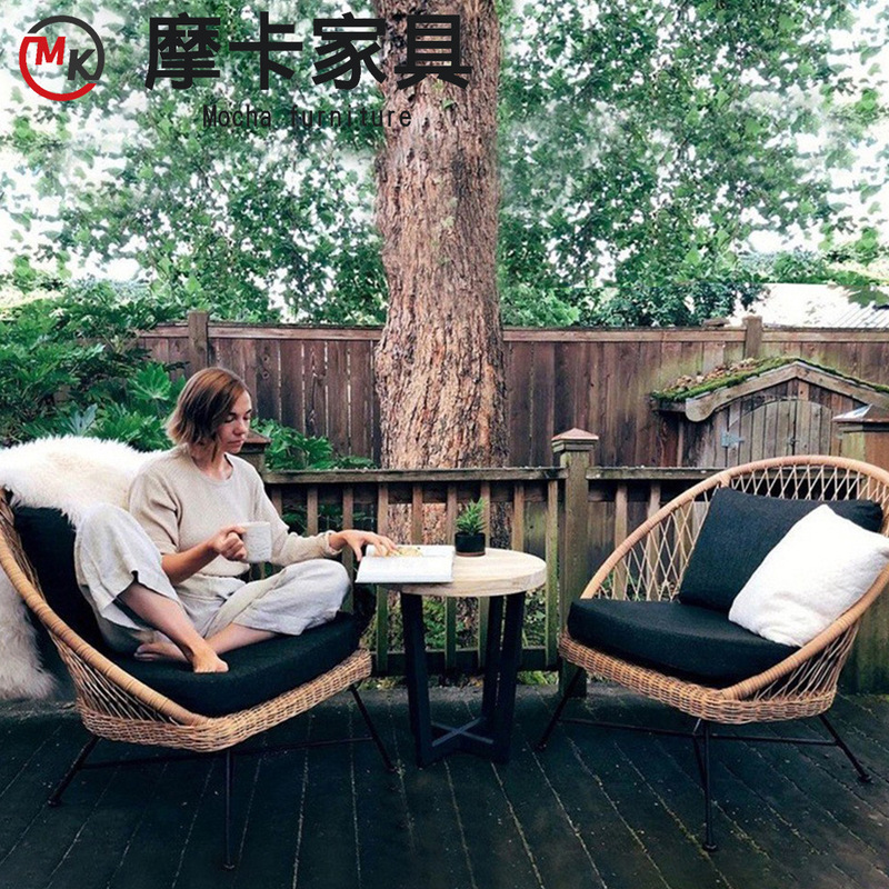Outdoor Rattan Chair Coffee Table Outdoor Balcony Small Sofa Recliner Terrace Courtyard Home Leisure Rattan Table and Chair Set Outdoor Rattan Chair Coffee Table Outdoor Balcony Small Sofa Recliner Terrace Courtyard Home Leisure Rattan Table and Chair Set