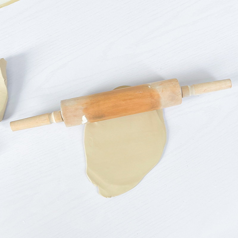 陶芸道具の「泥棒陶磁器板成形」のめん棒の中の小さいローラーの「棒」の手作りの木の棒|undefined
