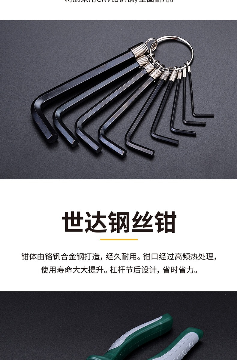 Shida Dy06503 Home/Office/Property Maintenance 36-Piece Tool Set Screwdriver/Wrench/Pliers