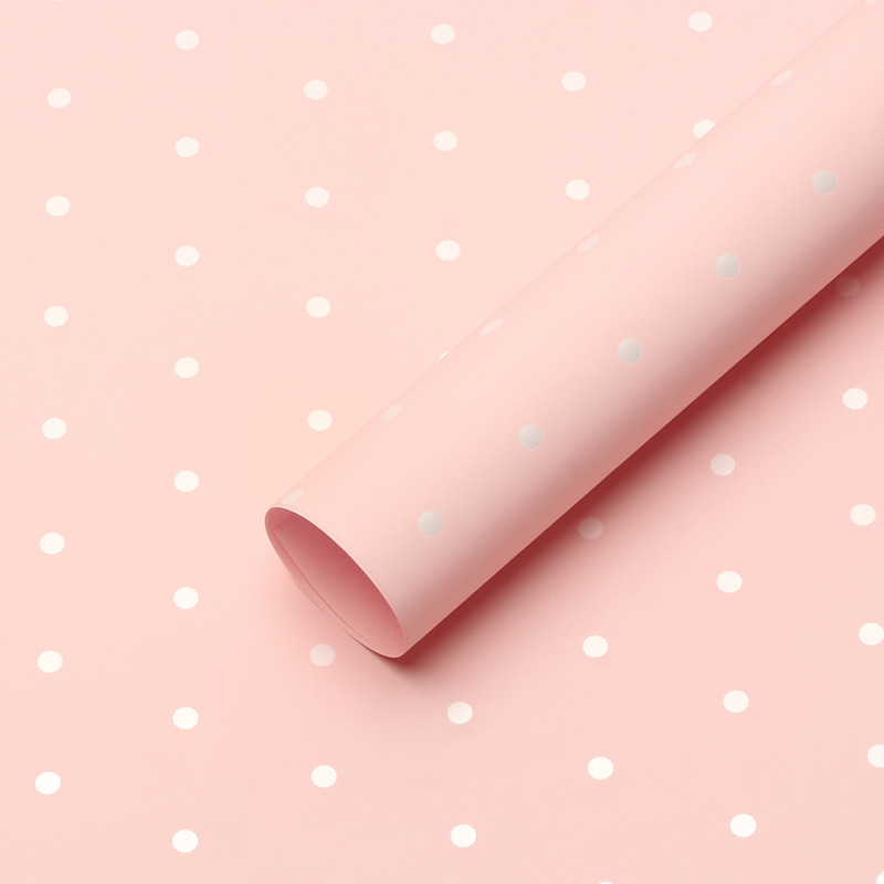 Roland Little Dots Ouya Paper Papel de envolver de flores Diy Regalo Bronceado Ramo de flores Papel de flores Material de floristería