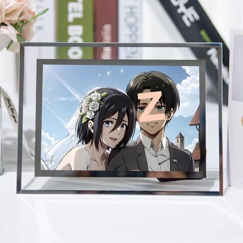 Attack on Titan Photo Frame Eren Mikasa Levi Captain Eren DIY Display Stand Decoration Factory Manufacturer