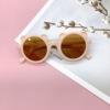 Retro matte brand cute children's sunglasses for boys, sun protection cream, with little bears, internet celebrity, UF-protection