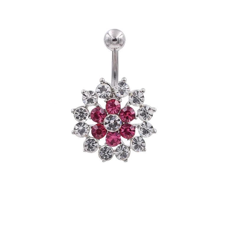 Hot-selling Europese en Amerikaanse mode bloemvormige super glanzende piercing sieraden holle tweekleurige ingelegde diamant_voghion.com